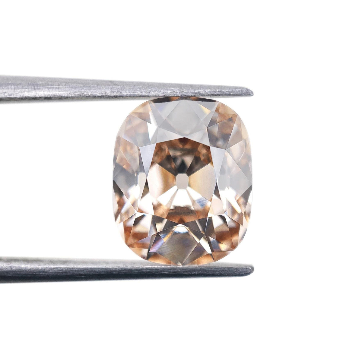 3.24ct | S-T/VVS2 Champagne Cushion Shape Old Mine Cut Lab Diamond (IGI)-LITHOS Diamond