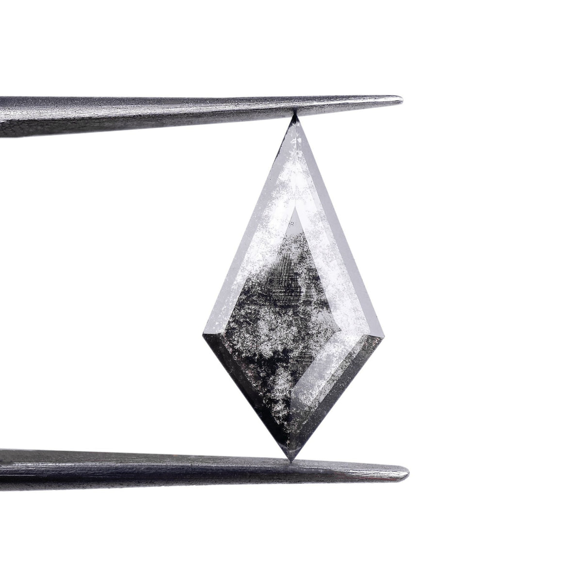 2.06ct | Salt & Pepper Kite Shape Step Cut Lab Diamond