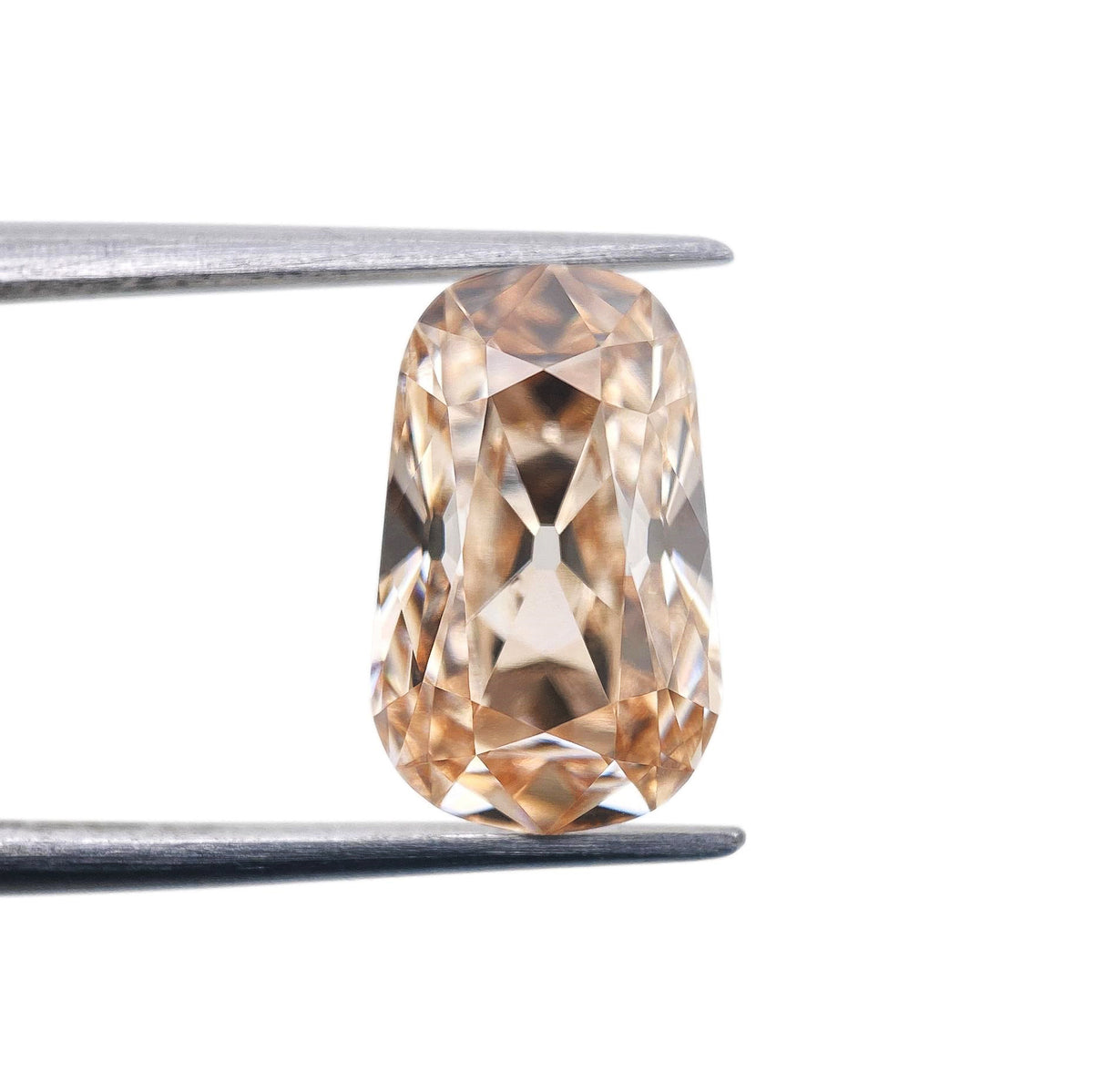 3.03ct | O-P/VVS2 Champagne Tapered Cushion Shape Old Mine Cut Lab Diamond (IGI)-LITHOS Diamond