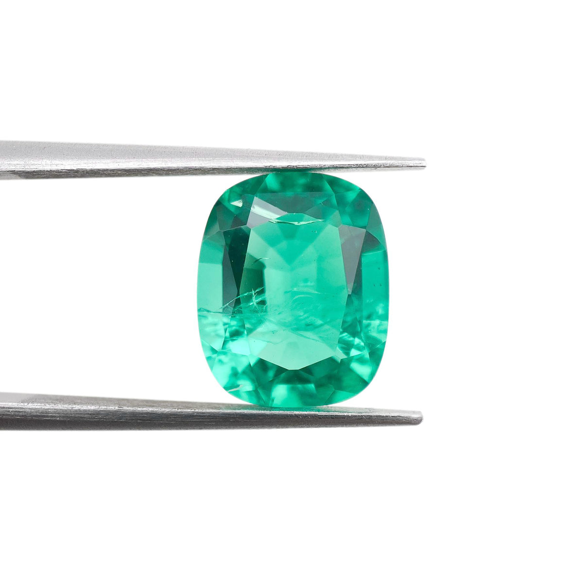4.03ct | Brilliant Cut Cushion Shape Lab Emerald