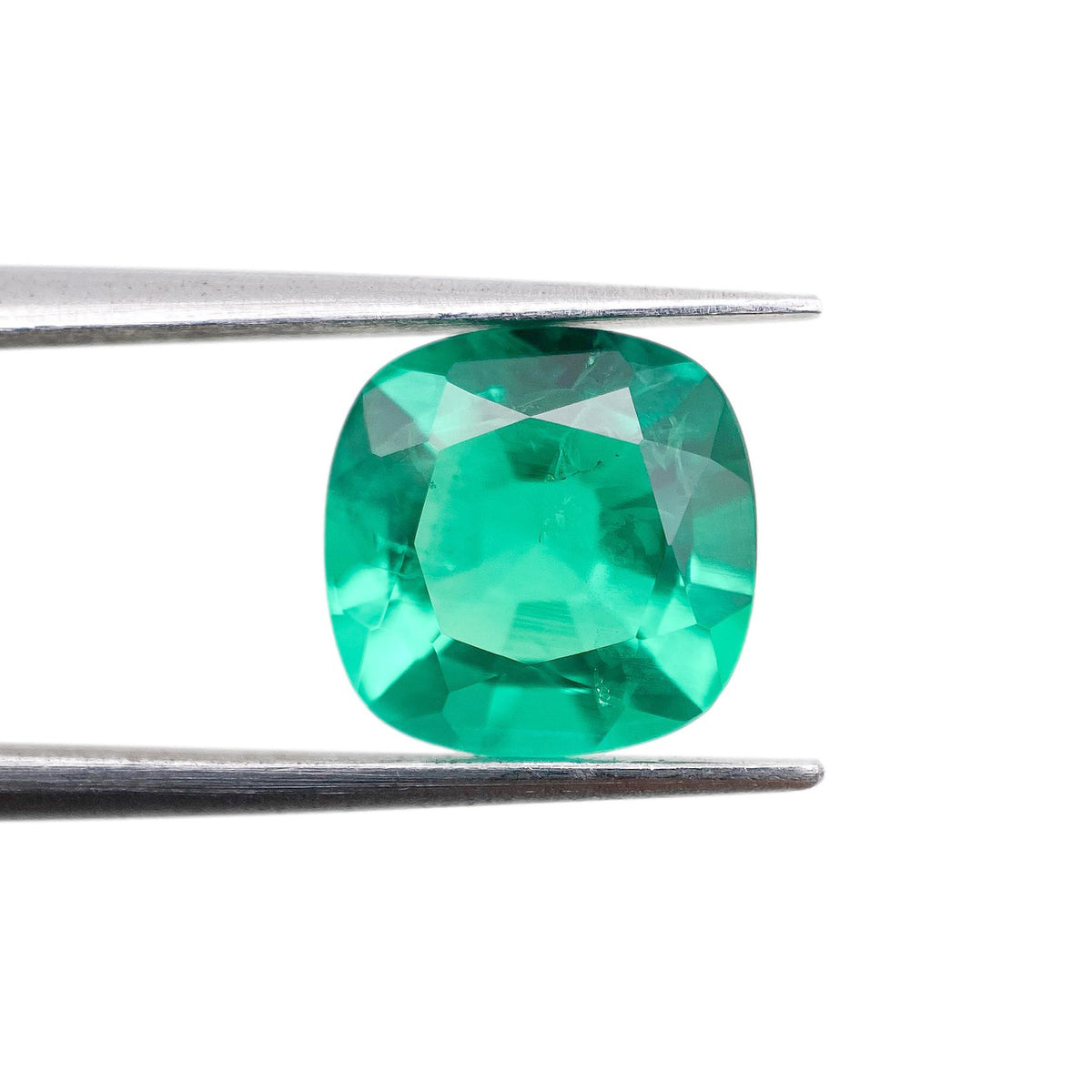 2.71ct | Brilliant Cut Cushion Shape Lab Emerald