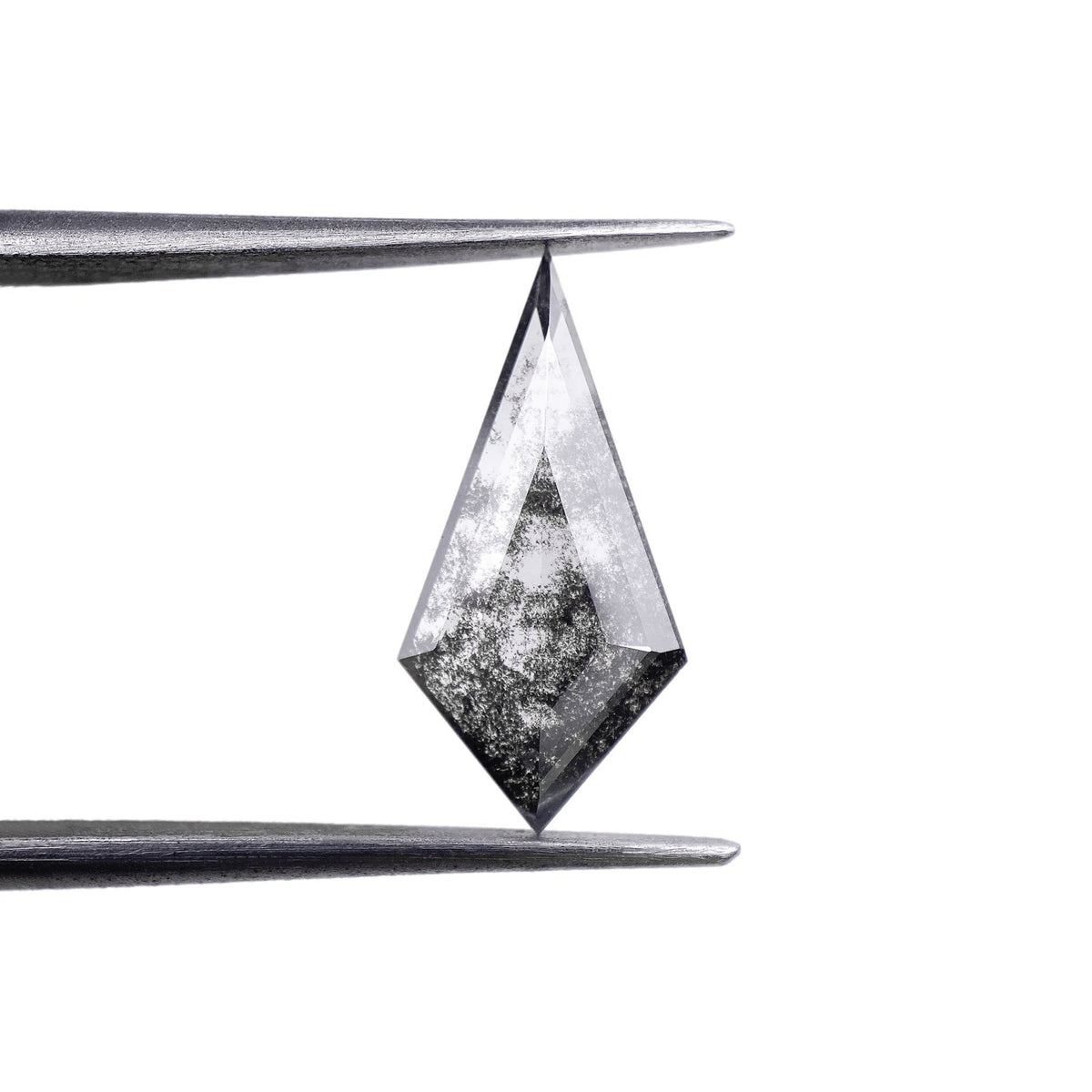 1.87ct | Salt & Pepper Kite Shape Step Cut Lab Diamond