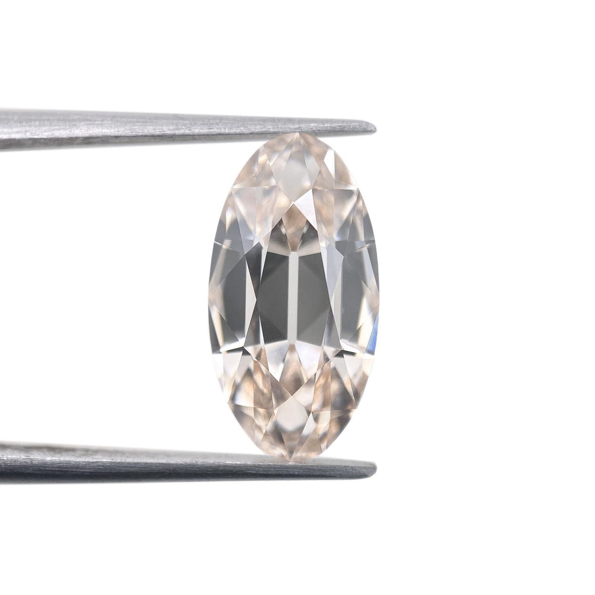 3.16ct | K/VS1 Champagne Oval Shape Old Mine Cut Lab Diamond (IGI)-LITHOS Diamond