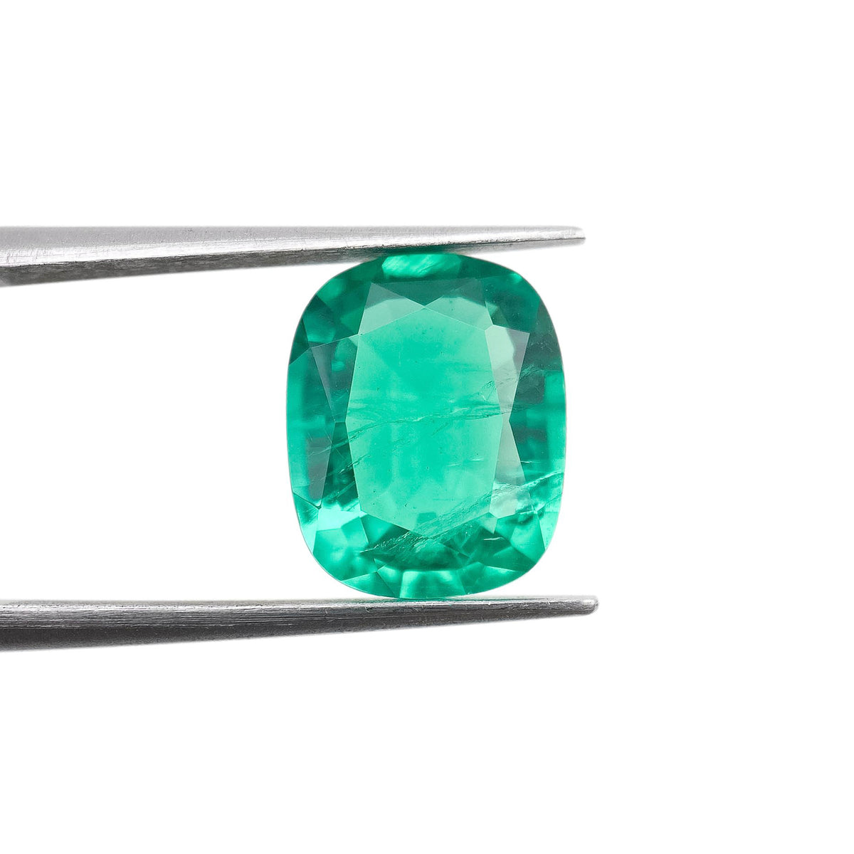 3.69ct | Brilliant Cut Cushion Shape Lab Emerald