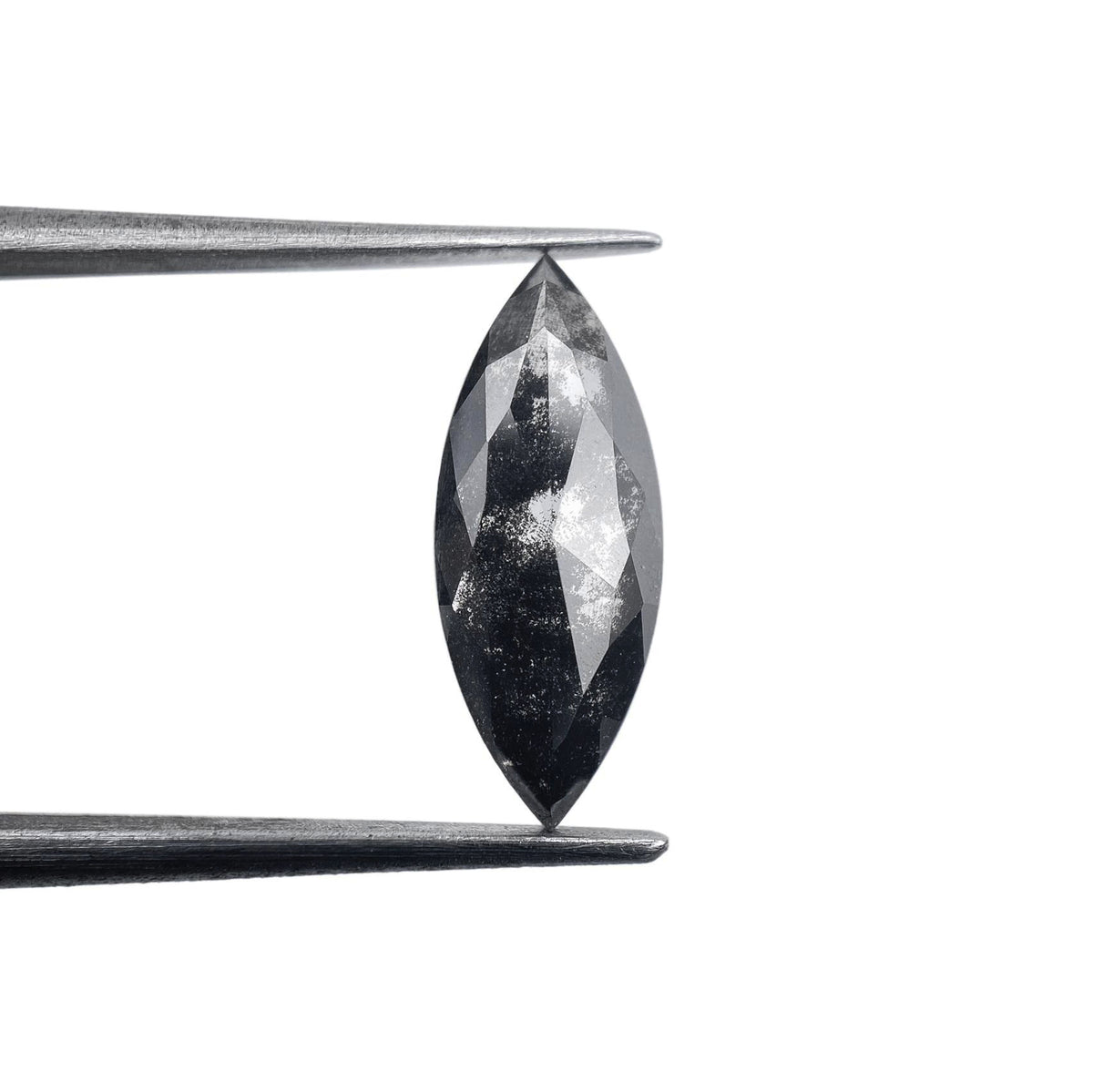 1.62ct | Salt & Pepper Marquise Shape Rose Cut Lab Diamond