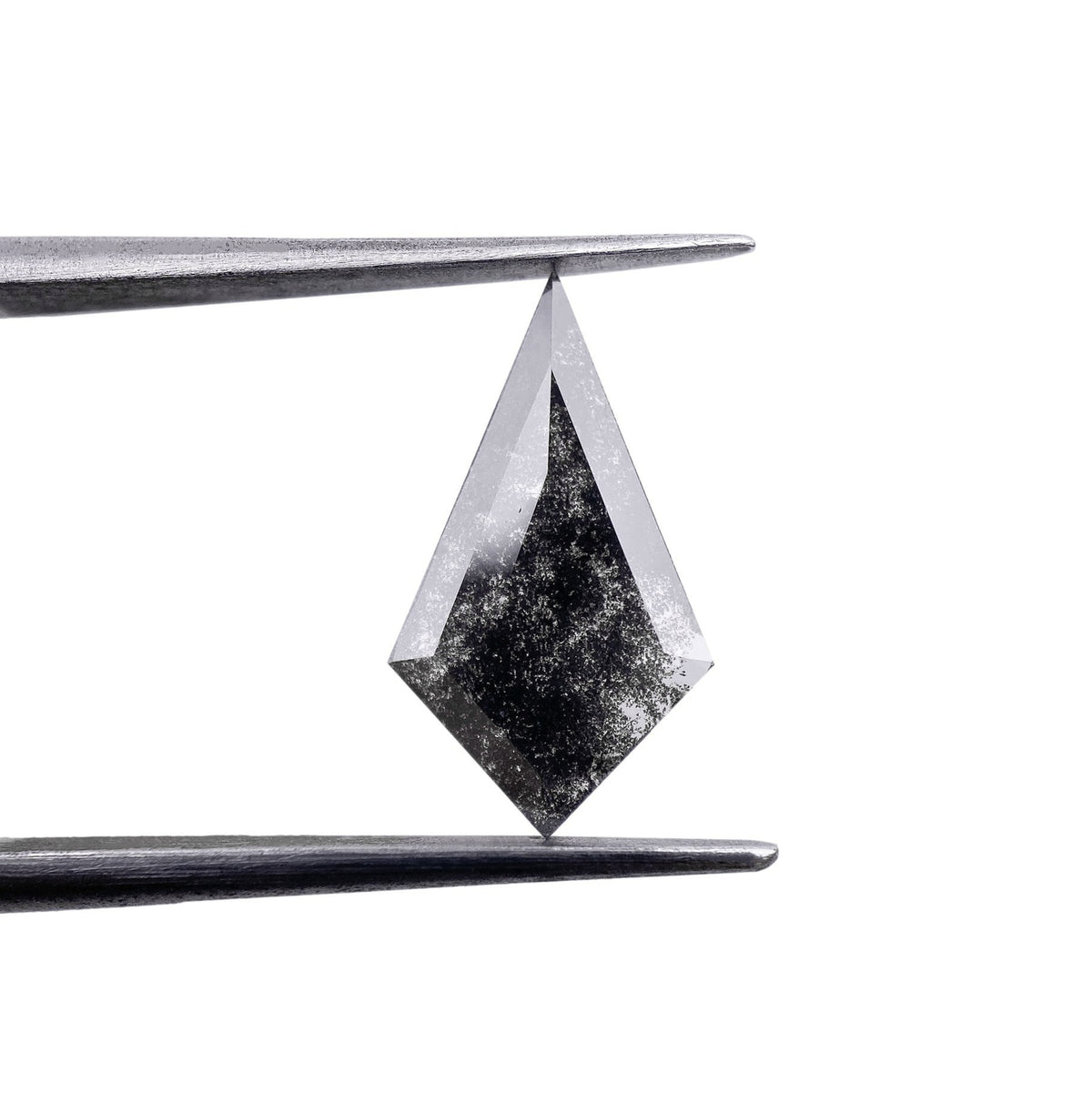1.38ct | Salt & Pepper Kite Shape Rose Cut Lab Diamond