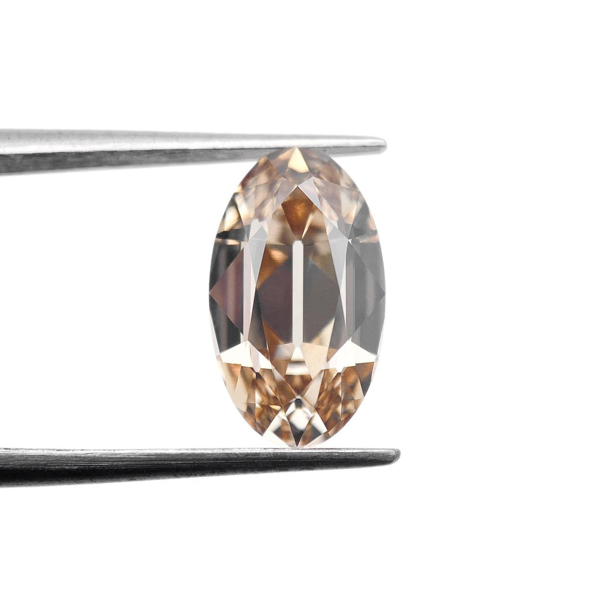 2.75ct | Light Brown/VS1 Oval Shape Old Mine Cut Lab Diamond (IGI)-LITHOS Diamond