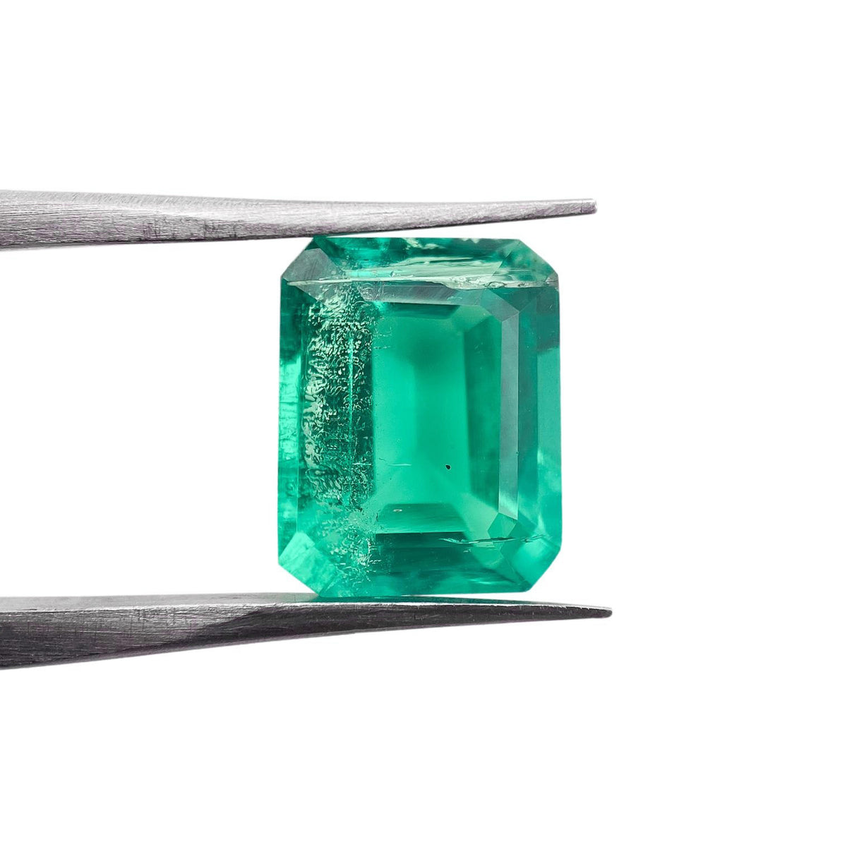 3.19ct | Step Cut Emerald Shape Lab Emerald
