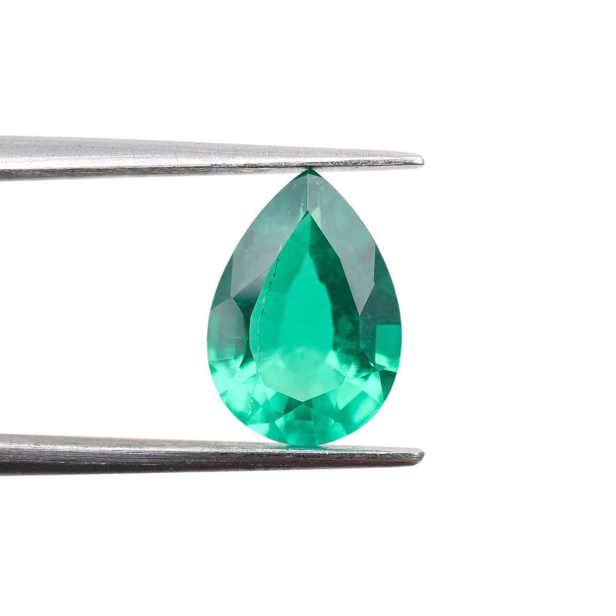 1.83ct | Brilliant Cut Pear Shape Lab Emerald