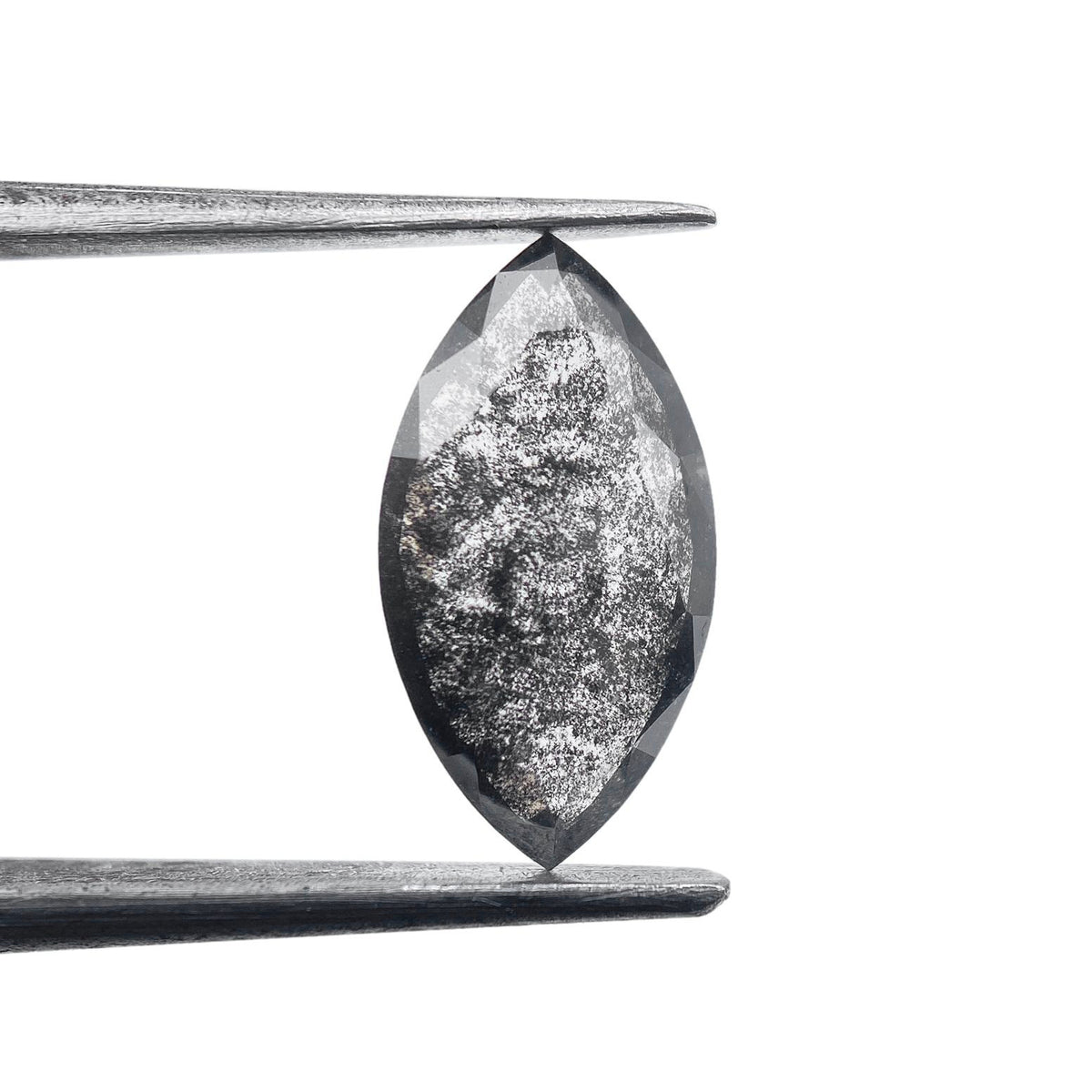 1.22ct | Salt & Pepper Marquise Shape Rose Cut Lab Diamond