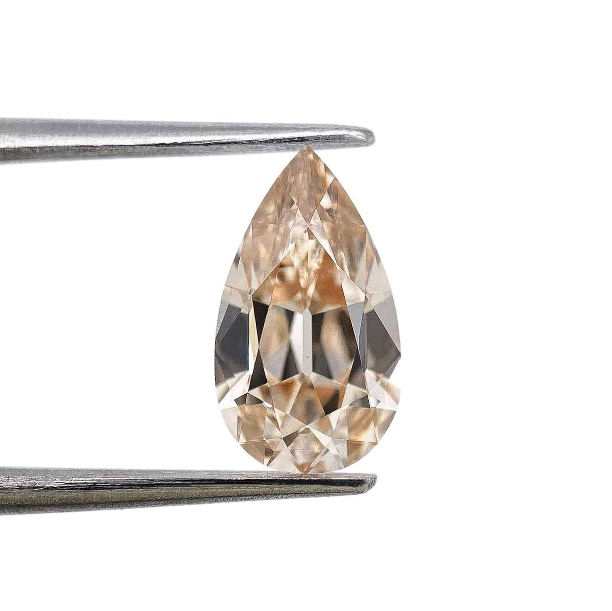 1.54ct | M/VS1 Champagne Pear Shape Old Mine Cut Lab Diamond (IGI)-LITHOS Diamond