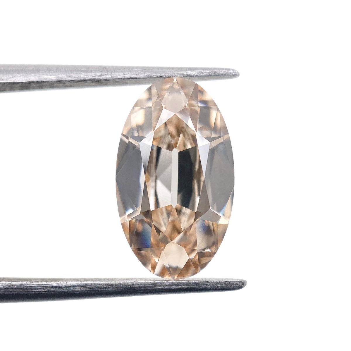 2.51ct | M/VS1 Champagne Oval Shape Old Mine Cut Lab Diamond (IGI)-LITHOS Diamond