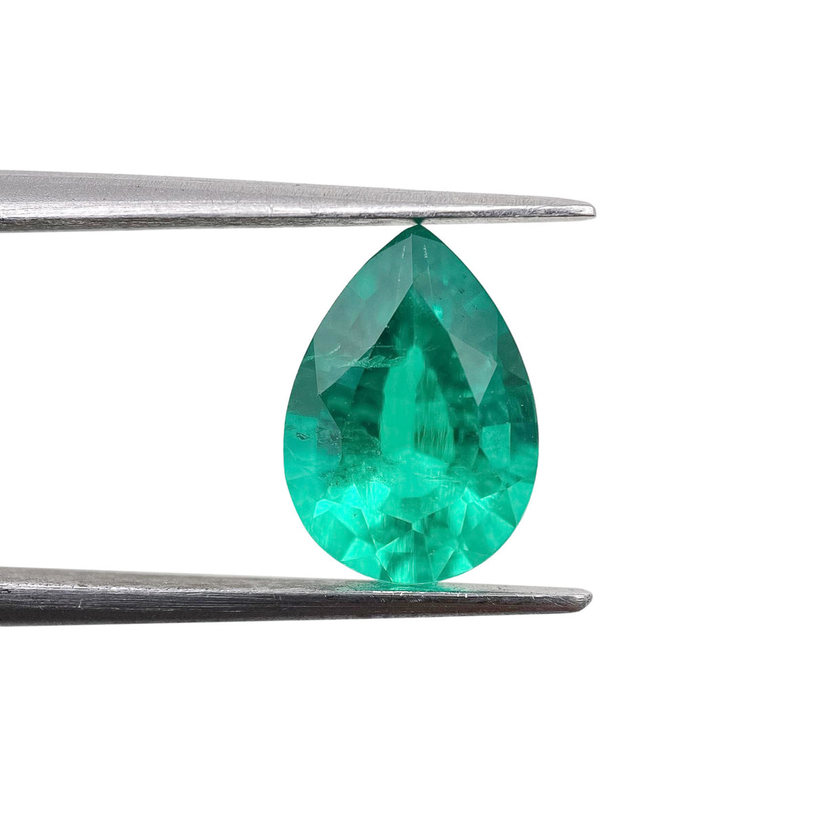 2.06ct | Brilliant Cut Pear Shape Lab Emerald
