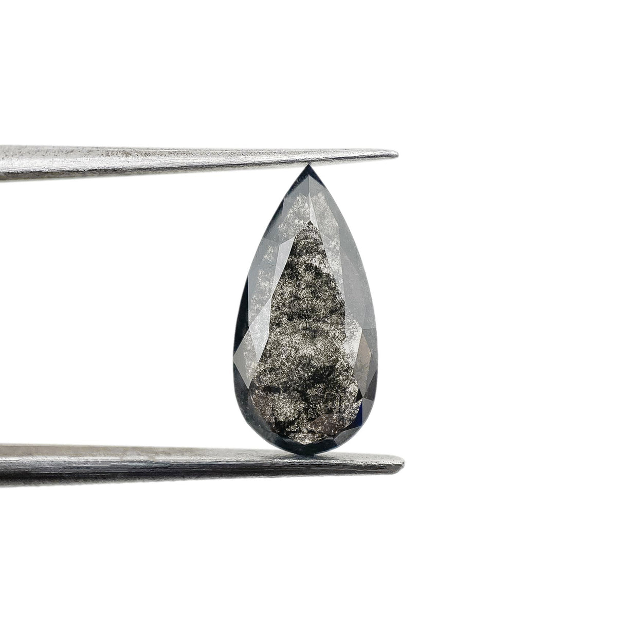 1.93ct | Salt & Pepper Pear Shape Rose Cut Lab Diamond (Copy)