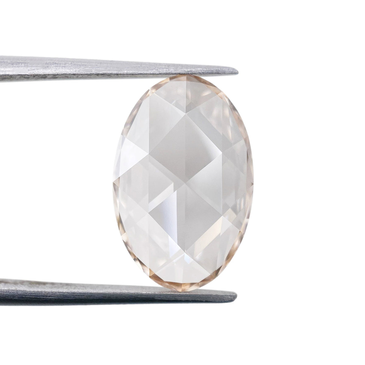 2.91ct | O-P/VVS2 Champagne Oval Shape Rose Cut Lab Diamond (IGI)-LITHOS Diamond