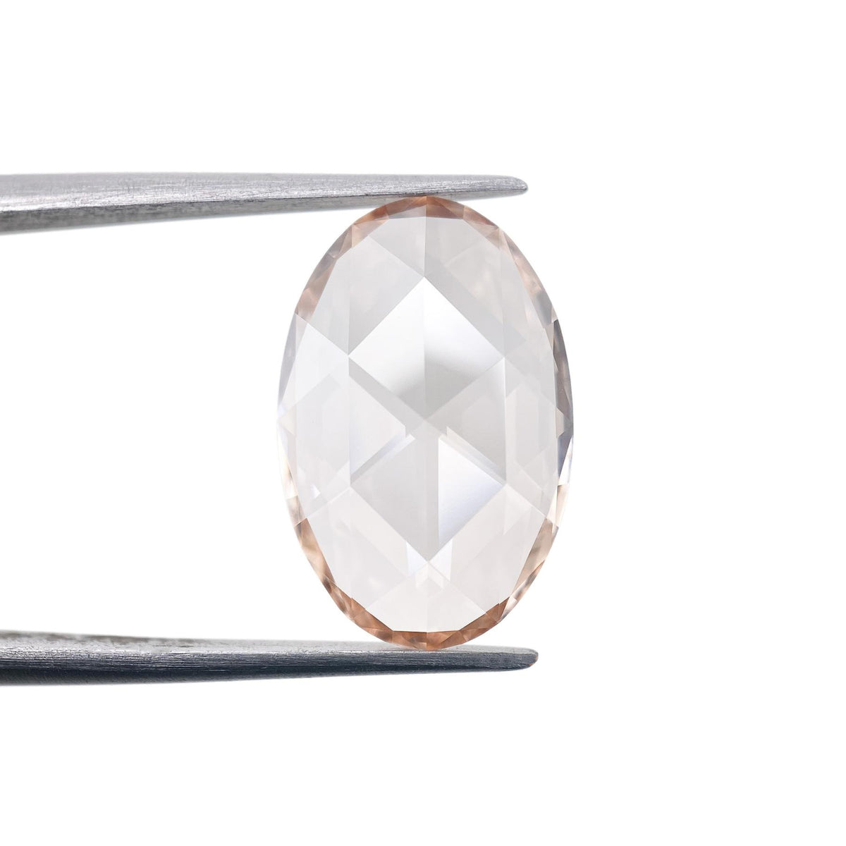3.16ct | S-T/VVS2 Champagne Oval Shape Rose Cut Lab Diamond (IGI)-LITHOS Diamond