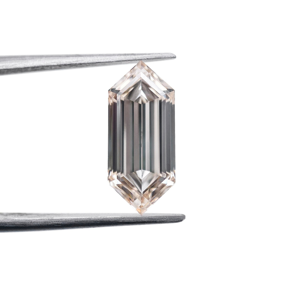 2.23ct | O-P/VVS2 Champagne Hexagon Shape Step Cut Lab Diamond (IGI)-LITHOS Diamond