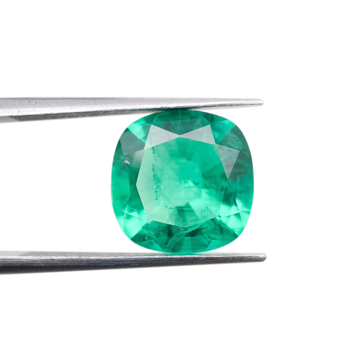 4.50ct | Brilliant Cut Cushion Shape Lab Emerald