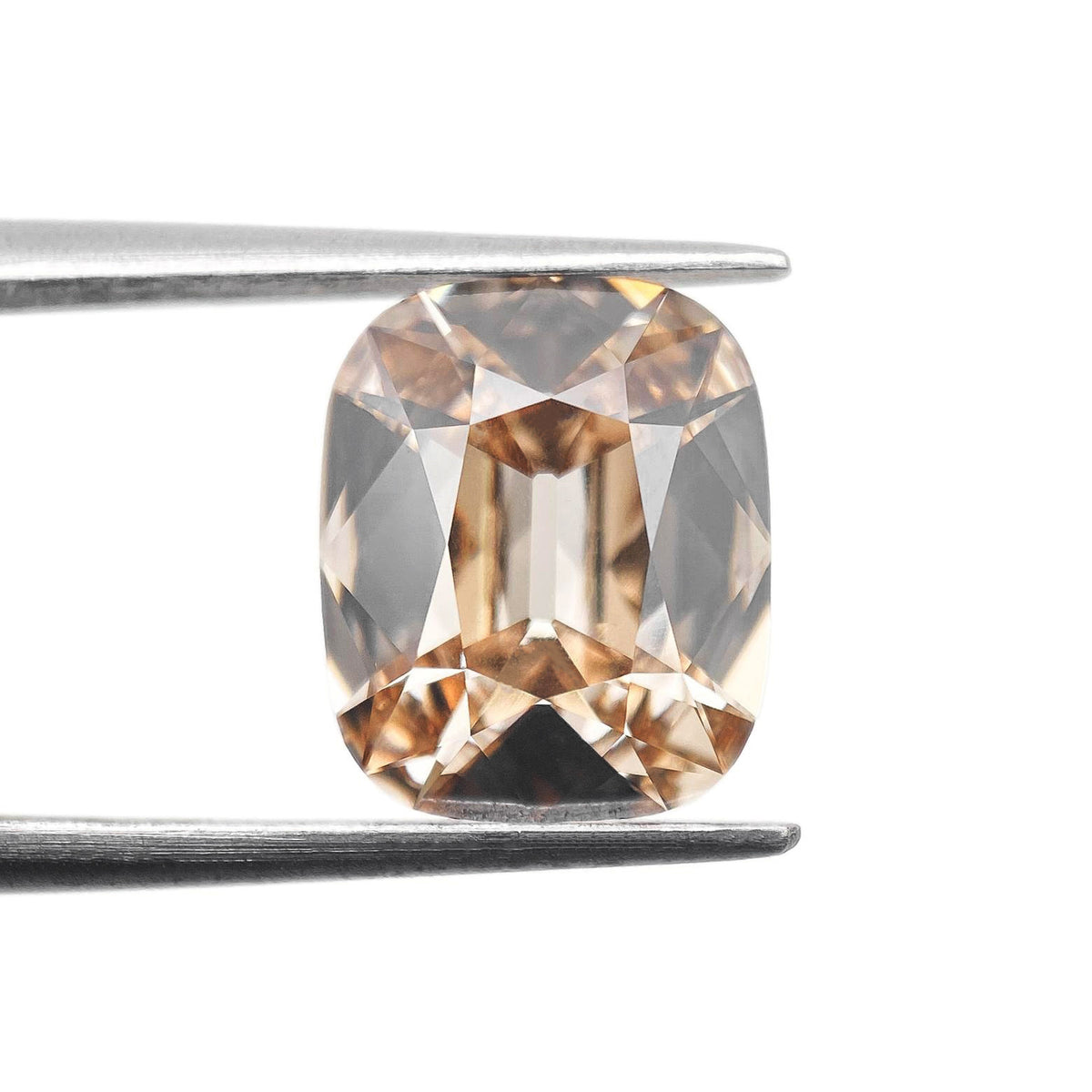 2.85ct | Light Brown/VS1 Cushion Shape Old Mine Cut Lab Diamond (IGI)-LITHOS Diamond
