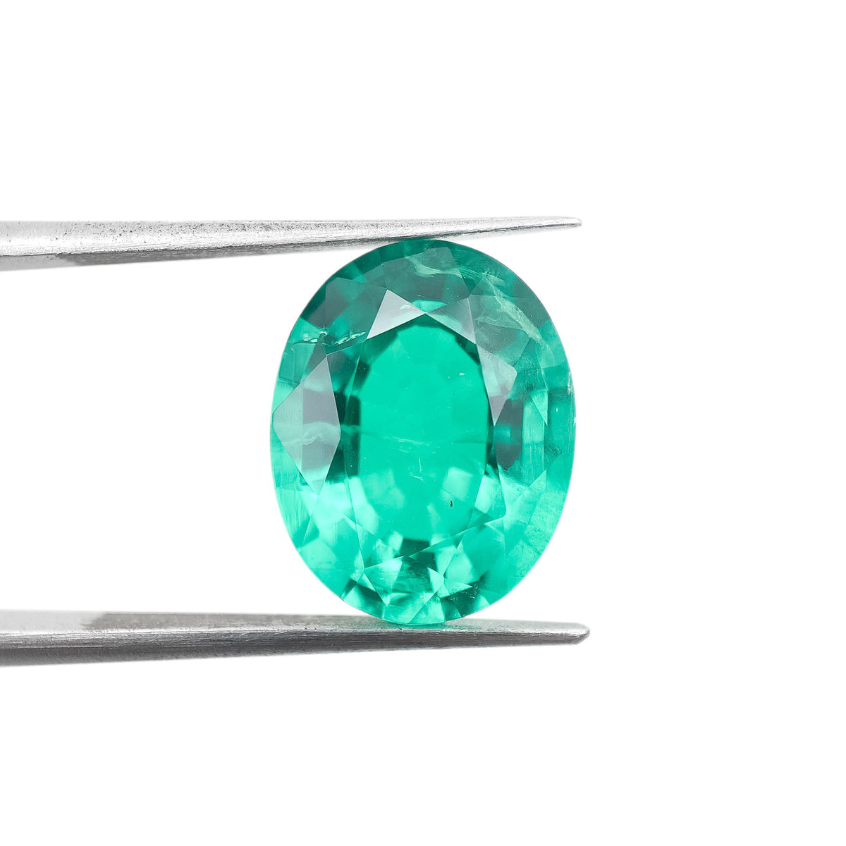 7.72ct | Brilliant Cut Oval Shape Lab Emerald