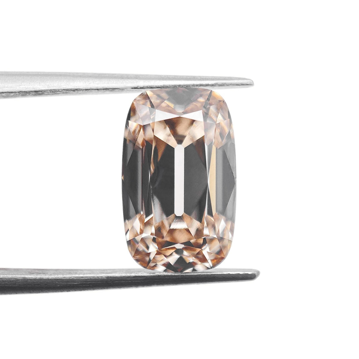 2.89ct | Very Light Brown/VS1 Cushion Shape Old Mine Cut Lab Diamond (IGI)-LITHOS Diamond