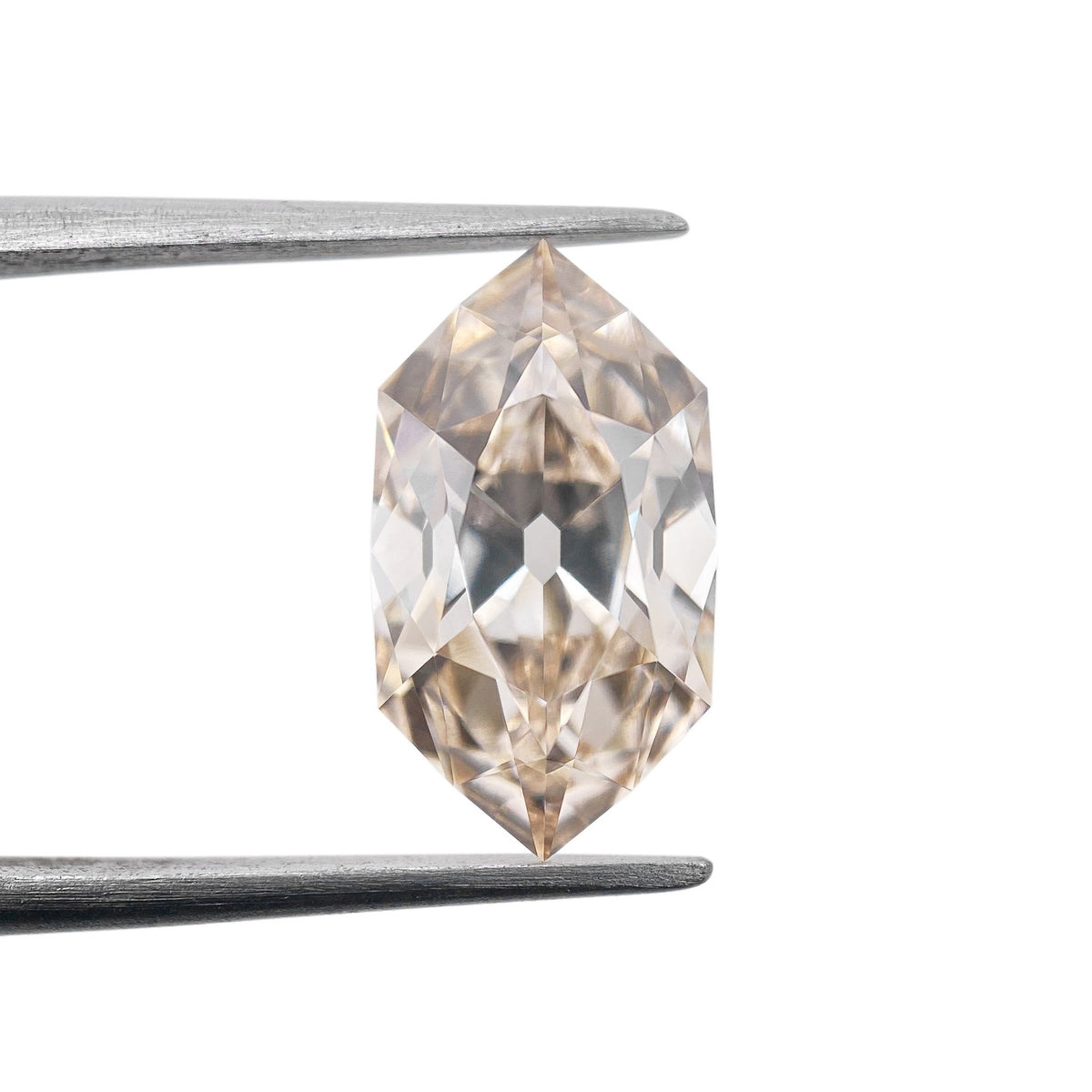 2.88ct | M/VS1 Champagne Hexagon Shape Old Mine Cut Lab Diamond (IGI)-LITHOS Diamond