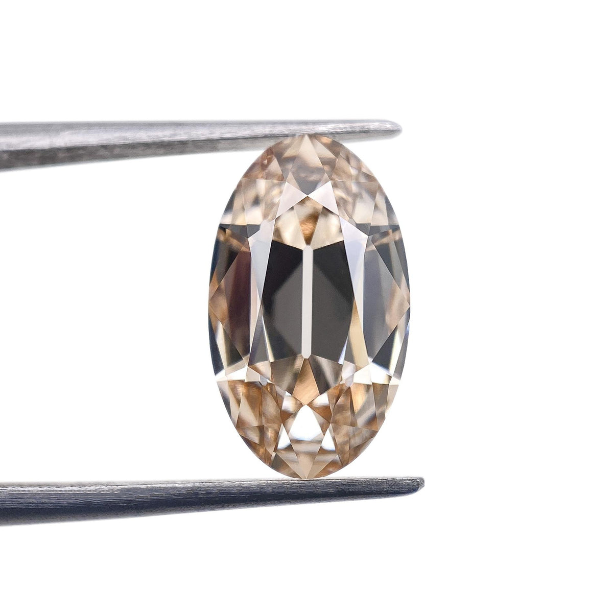 2.92ct | N/VVS2 Champagne Oval Shape Old Mine Cut Lab Diamond (IGI)