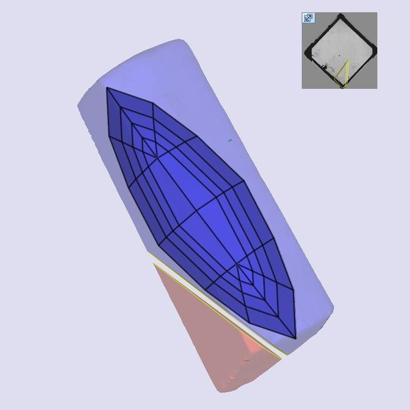 2.37ct | F/VVS2 Marquise Shape Step Cut Lab Diamond (IGI)
