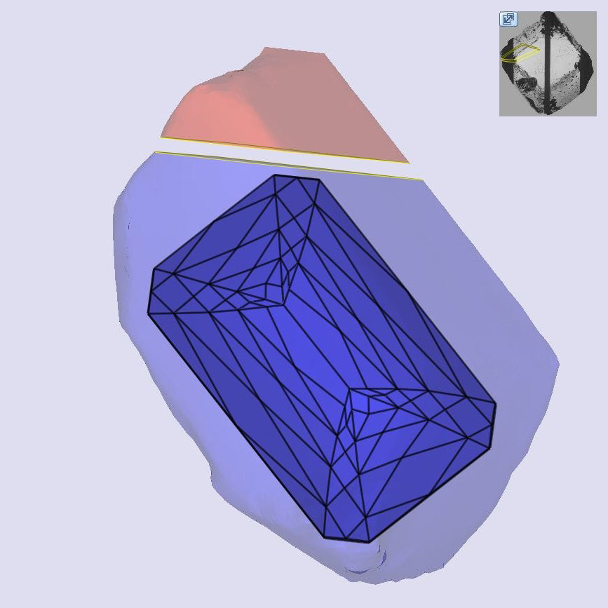 2.28ct | F/VVS2 Emerald Shape Lattice Cut Lab Diamond (IGI)