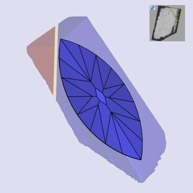 1.61ct | E/VVS2 Marquise Shape Old Mine Cut Lab Diamond (IGI)