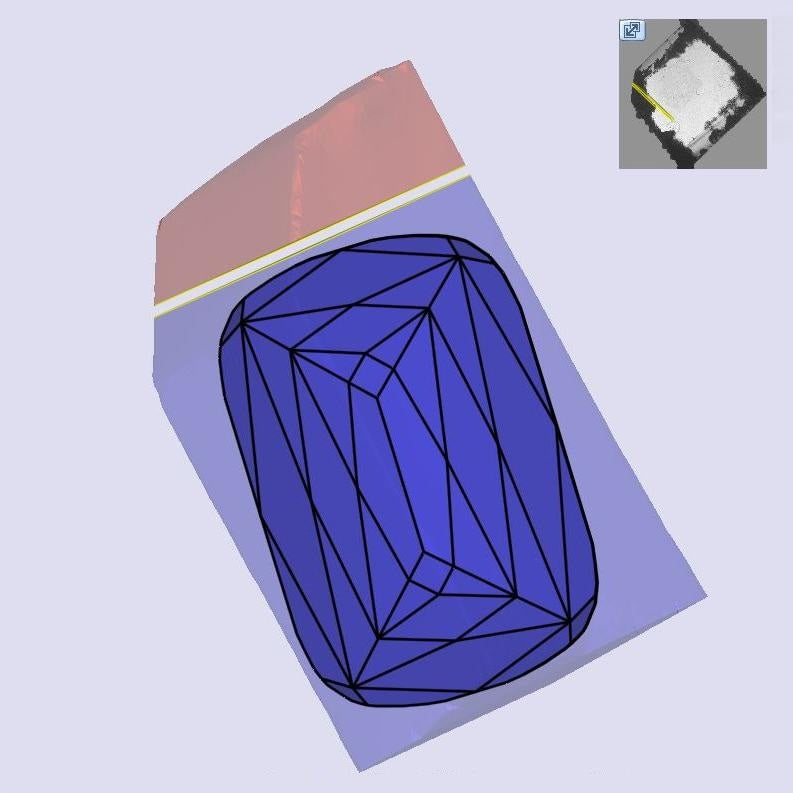 3.36ct | F/VS1 Cushion Shape Lattice Cut Lab Diamond (IGI)
