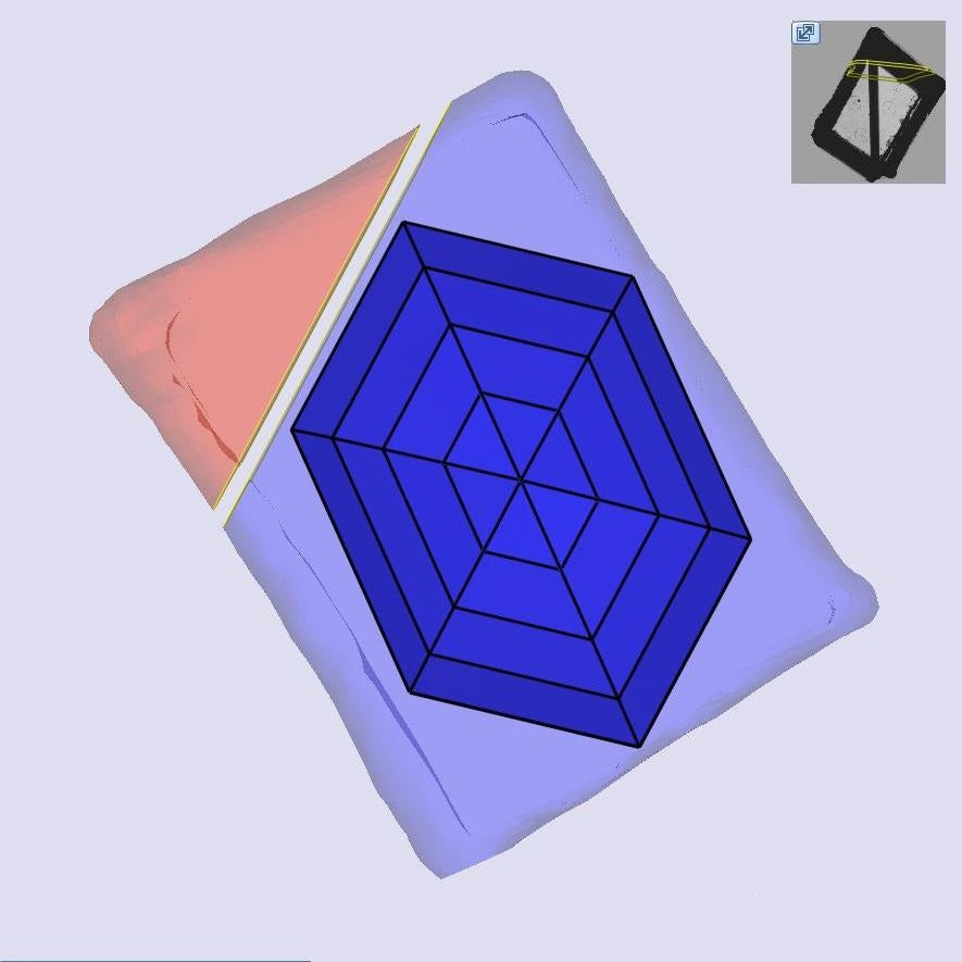 2.56ct | Light Brown/VVS2 Hexagon Step Cut Lab Diamond (IGI)-LITHOS Diamond