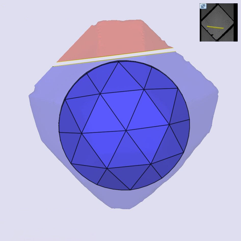 7.68ct | G/VVS2 Round Shape Rose Cut Lab Diamond (IGI)