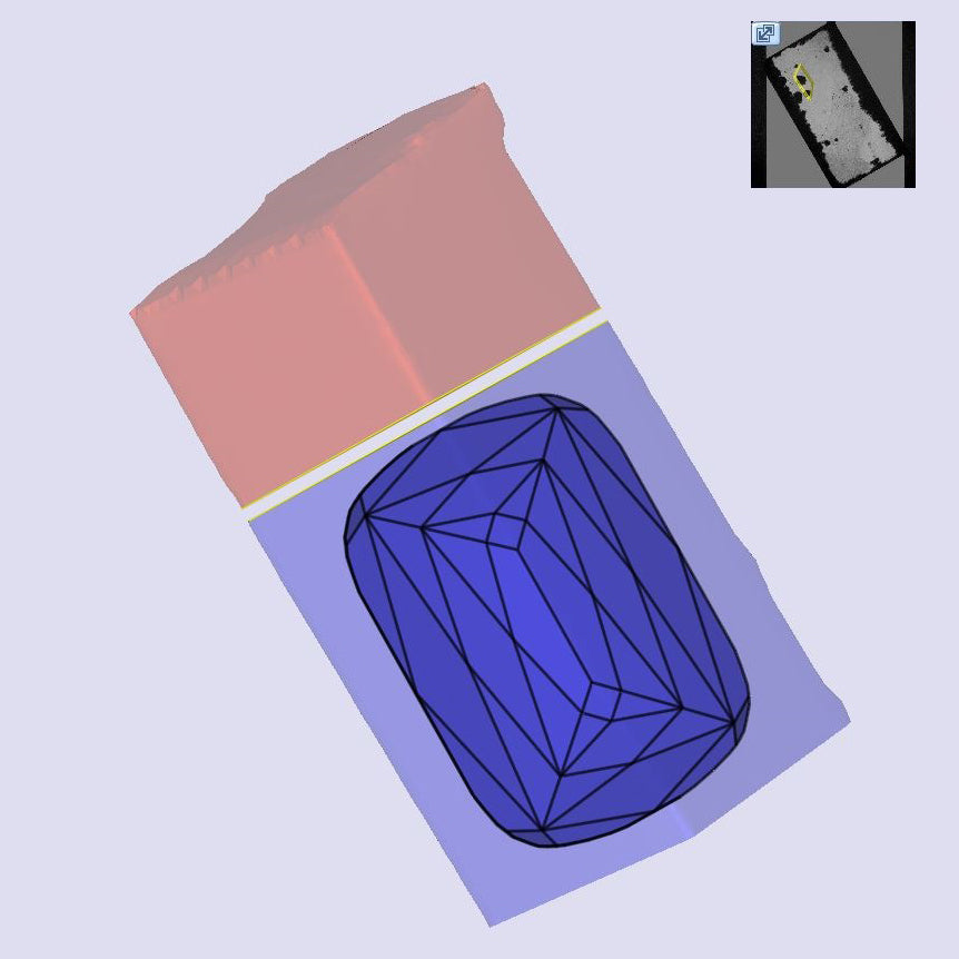 2.11ct | D/VVS2 Cushion Shape Lattice Cut Lab Diamond (IGI)