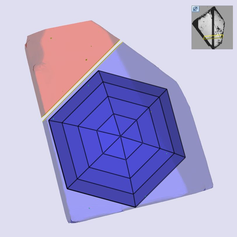 3.23ct | F/VS2 Hexagon Shape Step Cut Lab Diamond (IGI)