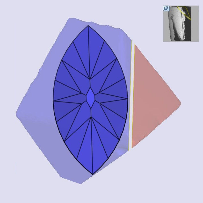 0.97ct | E/VVS2 Marquise Shape Old Mine Cut Lab Diamond (IGI)