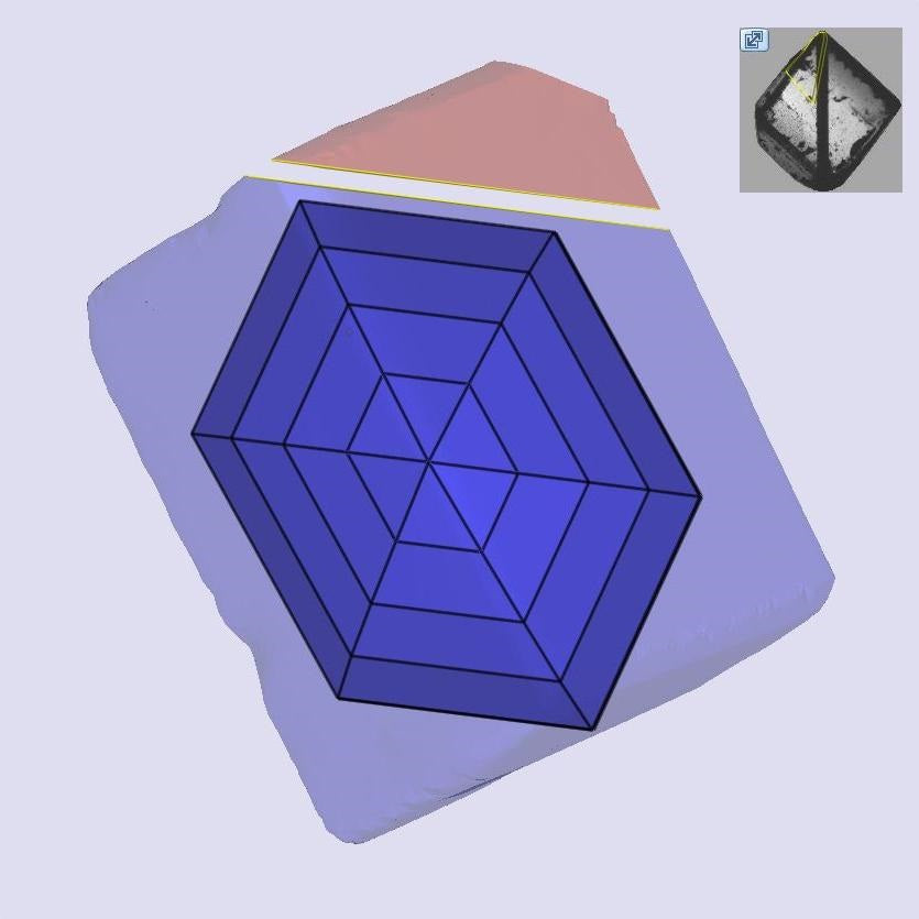 1.11ct | E/VS1 Hexagon Shape Step Cut Lab Diamond (IGI)