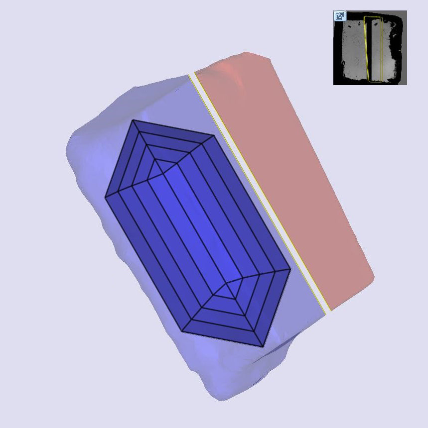 2.87ct | M/VS1 Champagne Hexagon Shape Step Cut Lab Diamond (IGI)-LITHOS Diamond