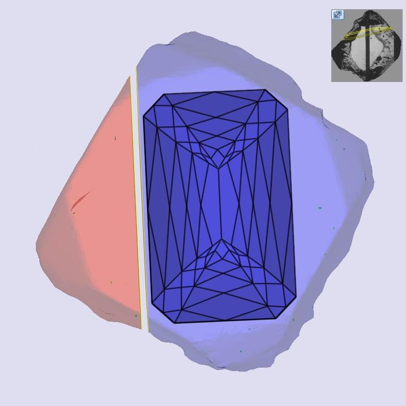 2.71ct | E/VS1 Emerald Shape Lattice Cut Lab Diamond (IGI)