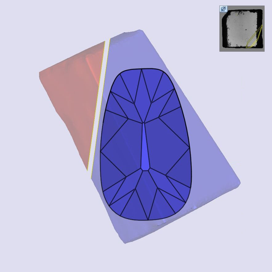 3.32ct | N/VS1 Champagne Tapered Cushion Shape Old Mine Cut Lab Diamond (IGI)-LITHOS Diamond