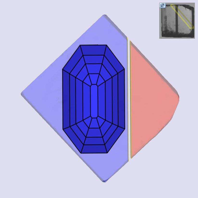 1.95ct | F/VS1 Octagon Shape Antique Step Cut Lab Diamond (IGI)