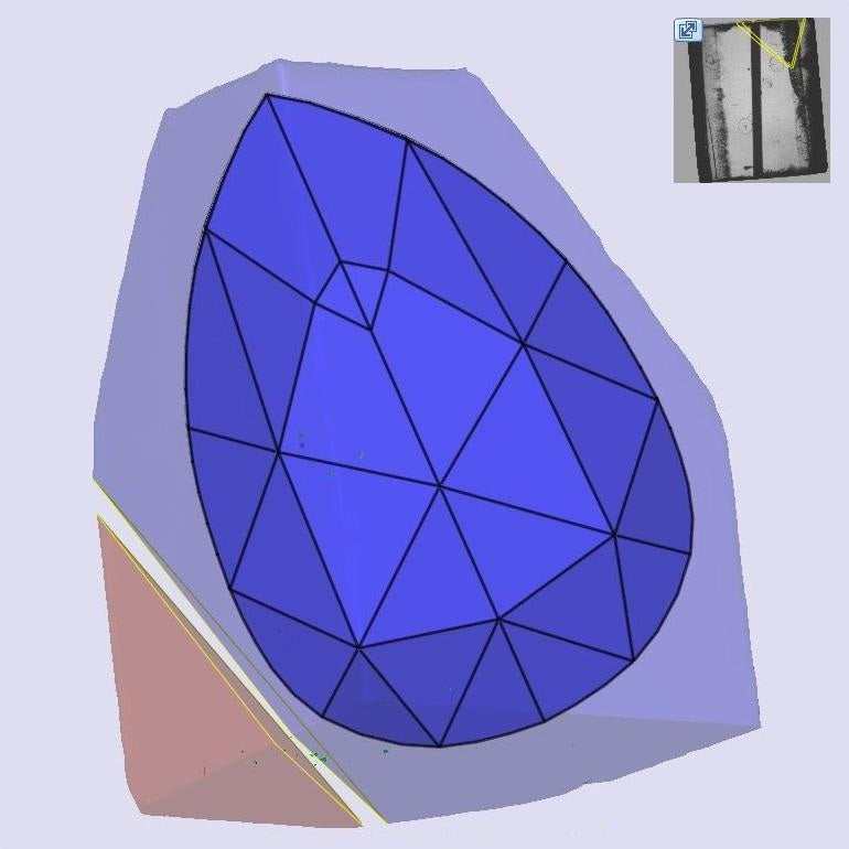 1.70ct | D/VS1 Pear Shape Rose Cut Lab Diamond (IGI)
