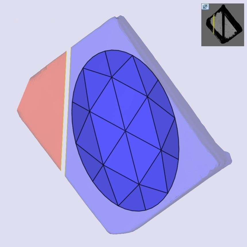 1.05ct | H/VS1 Oval Shape Rose Cut Lab Diamond (IGI)