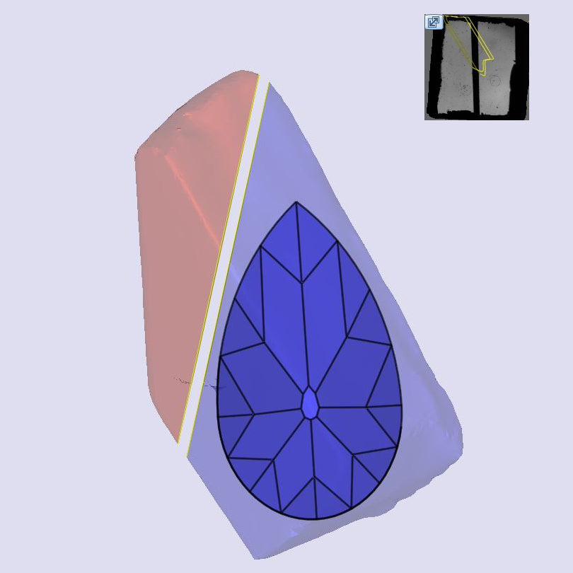 2.26ct | O-P/VS1 Champagne Pear Shape Old Mine Cut Lab Diamond (IGI)-LITHOS Diamond
