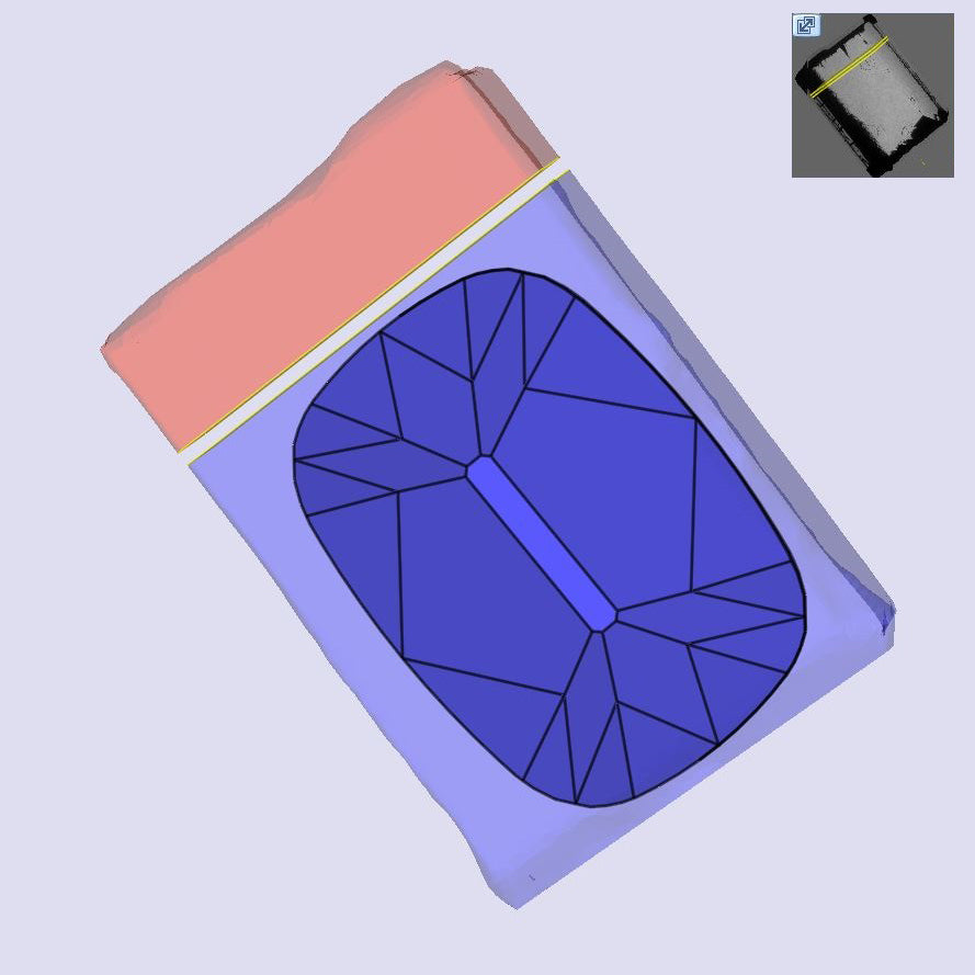3.02ct | U-V/VS1 Champagne Cushion Shape Old Mine Cut Lab Diamond (IGI)-LITHOS Diamond