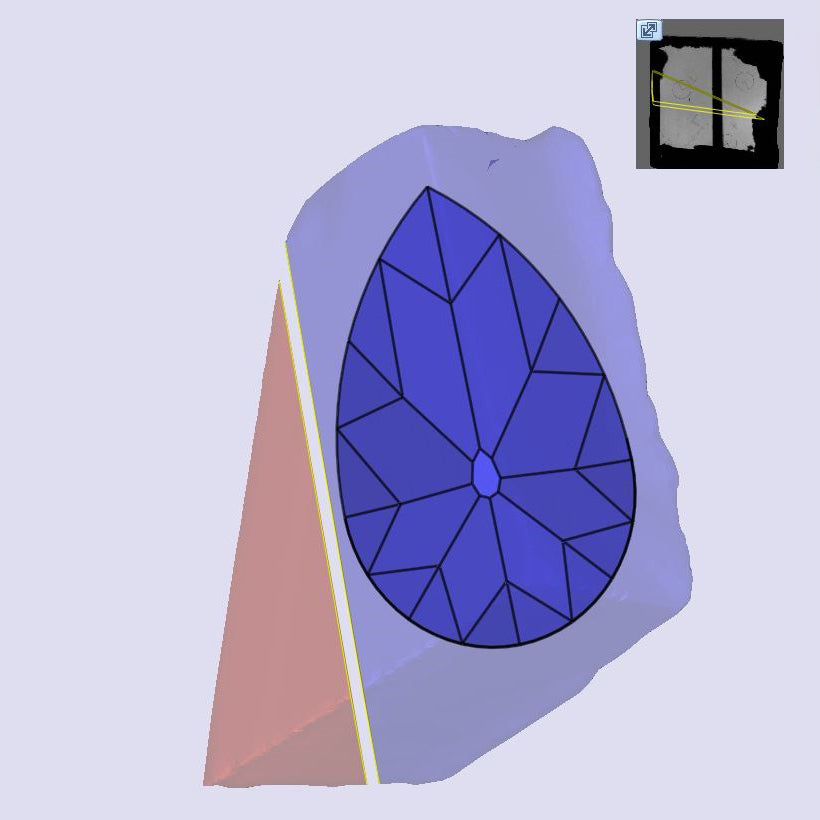 2.64ct | O-P/VVS2 Champagne Pear Shape Old Mine Cut Lab Diamond (IGI)-LITHOS Diamond