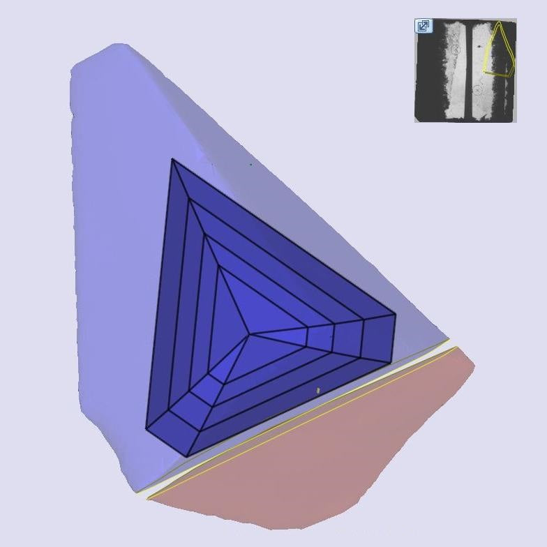 1.51ct | D/VS1 Shield Shape Step Cut Lab Diamond (IGI)