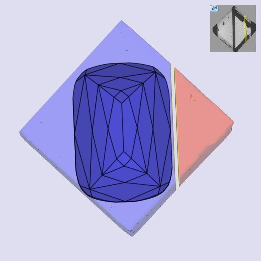 2.91ct | F/VS1 Cushion Shape Lattice Cut Lab Diamond (IGI)