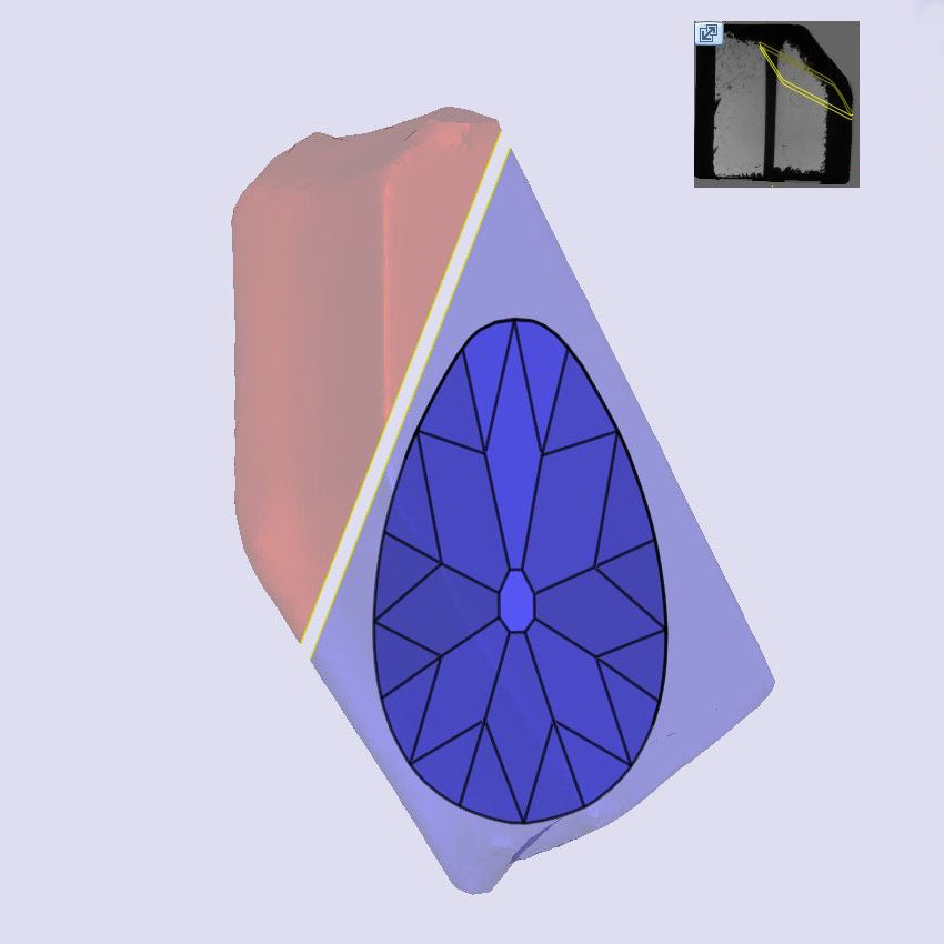 2.92ct | K/VS1 Champagne Pear Shape Old Mine Cut Lab Diamond (IGI)-LITHOS Diamond
