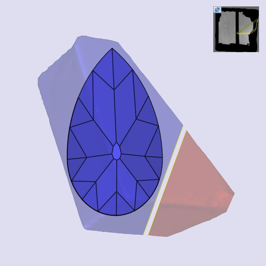 2.47ct | N/VVS2 Champagne Pear Shape Old Mine Cut Lab Diamond (IGI)-LITHOS Diamond